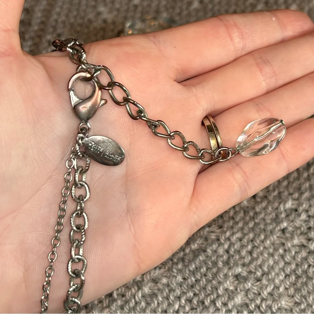3/$10 White House Black Market Clear Bead Necklace - Picture 4 of 5